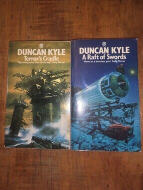 Duncan Kyle Book Lot X2: A RAFT OF SWORDS + Terror's Cradle Fontana Books Sci-fi